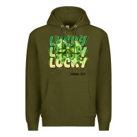 Army Green Not Lucky Simply Blessed Premium Hoodie - CowhideDigitalArt