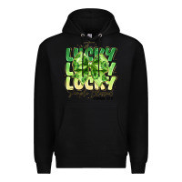 Black Not Lucky Simply Blessed Premium Hoodie - CowhideDigitalArt