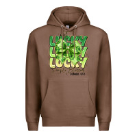 Chestnut Not Lucky Simply Blessed Premium Hoodie - CowhideDigitalArt