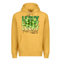 Mustard Not Lucky Simply Blessed Premium Hoodie - CowhideDigitalArt