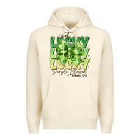 Sandshell Not Lucky Simply Blessed Premium Hoodie - CowhideDigitalArt