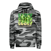 Slate Camo Not Lucky Simply Blessed Premium Hoodie - CowhideDigitalArt