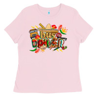 Bubblegum Pink cinco de mayo bus driver Ladies Tee - CowGirlArtShop