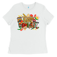 White cinco de mayo bus driver Ladies Tee - CowGirlArtShop