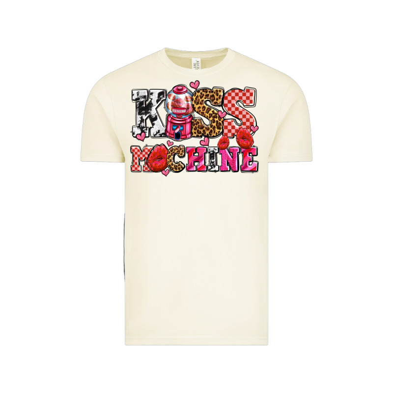 Kiss Machine With Lips Olivia Vintage Tee by OliviaCreatesArt | Teevron