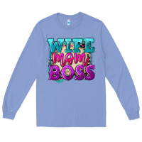 Wife Mom Boss Mother's Day Long Sleeve Tee | Teevron
