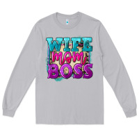 Moon Dust Wife mom boss Mother's Day Long Sleeve Tee - FaDigitalArtStudio