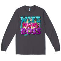 Smoke Wife mom boss Mother's Day Long Sleeve Tee - FaDigitalArtStudio