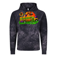 Cloud Black Halloween School Bus Vintage Hoodie - FaDigitalArtStudio
