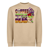 Mushroom coffee brings me back dead Heavyweight Sweatshirt - BarkalooDesign