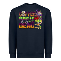 Navy coffee brings me back dead Heavyweight Sweatshirt - BarkalooDesign