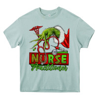 Arona Christmas Character Nurse Heavy Core Tee - NancyCooperArtShop