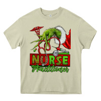 Mossy Christmas Character Nurse Heavy Core Tee - NancyCooperArtShop