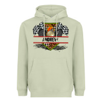 Matcha custom name race flag and race equipment Heavyweight Hoodie - AdoDesignShop
