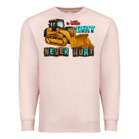 Pale Pink a little dirt never hurt Premium Sweatshirt - AdoDesignShop