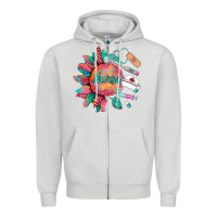 Dove Grey western  nurse medical instruments Zipper Hoodie - BarkalooDesign