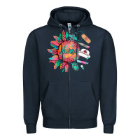 Navy western  nurse medical instruments Zipper Hoodie - BarkalooDesign