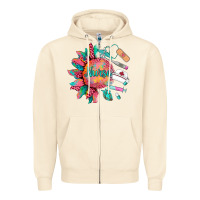 Sandshell western  nurse medical instruments Zipper Hoodie - BarkalooDesign