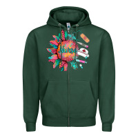 Sports Green western  nurse medical instruments Zipper Hoodie - BarkalooDesign