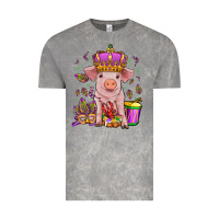Cloud Rock mardi gras pig Vintage Tee - OliviaCreatesArt