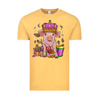 Vintage Mustard mardi gras pig Vintage Tee - OliviaCreatesArt