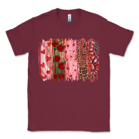 Burgundy valentine's day brushstrokes Classic Tee - RanaPortraitStore