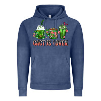 Vintage Denim Cactus Lover Cactus Coffee Cups Vintage Hoodie - FaDigitalArtStudio