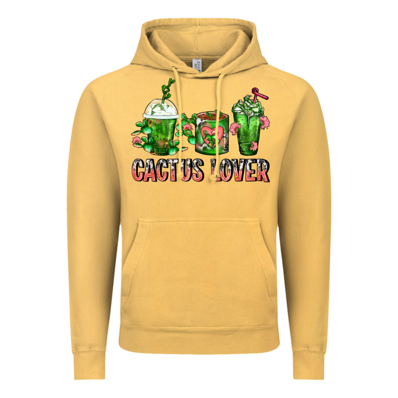 Cactus Lover Cactus Coffee Cups Vintage Hoodie by FaDigitalArtStudio | Teevron