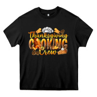 Black Thanksgiving Cooking Crew Heavy Core Tee - texasbilliewilder