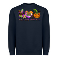 Navy peace love halloween Heavyweight Sweatshirt - BarkalooDesign