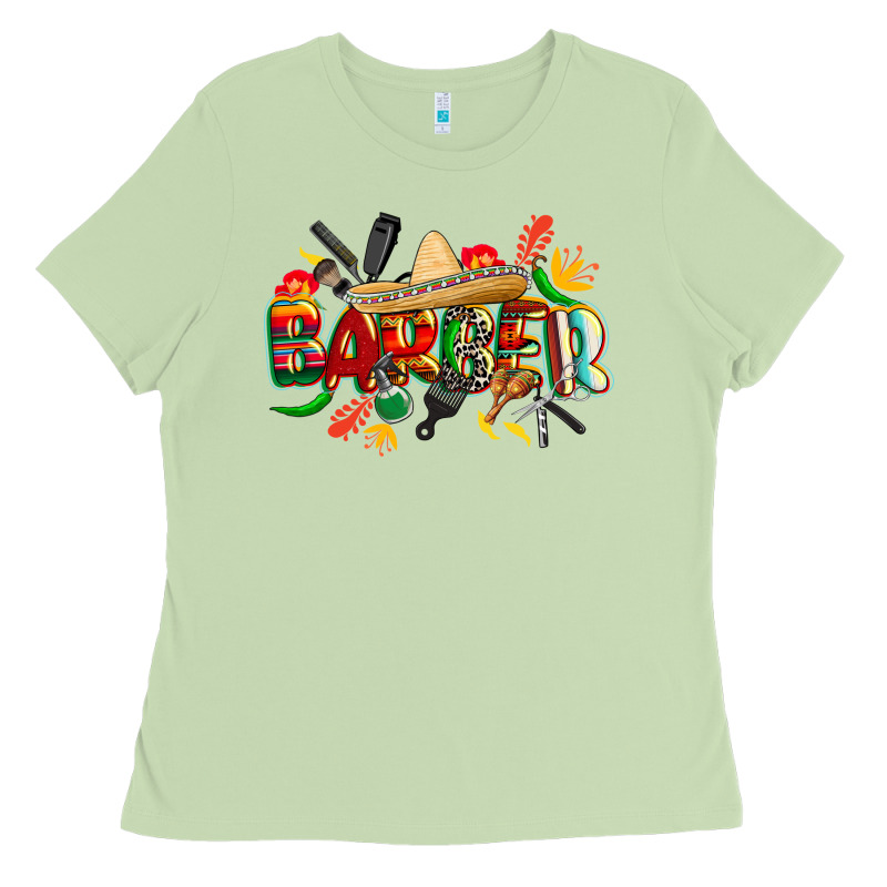 Cinco De Mayo Barber Ladies Tee by CowGirlArtShop | Teevron