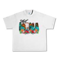Lunar Rock Inked Mama Flowers Cow Urban Heavy Tee - CowCowDesign