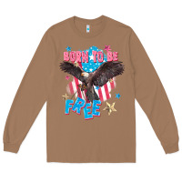 Toasted Coconut Born to be free Long Sleeve Tee - FaDigitalArtStudio