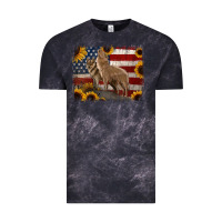Cloud Black american th of july wolves Vintage Tee - Jasminsmagicworld