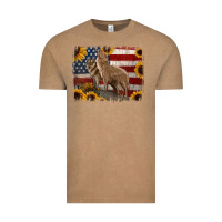 Vintage Coffee american th of july wolves Vintage Tee - Jasminsmagicworld