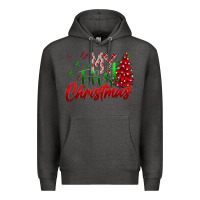 Charcoal Heather my first Christmas Premium Hoodie - CowhideDigitalArt