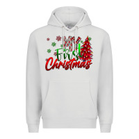 Dove Grey my first Christmas Premium Hoodie - CowhideDigitalArt