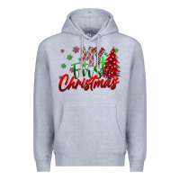 Heather Grey my first Christmas Premium Hoodie - CowhideDigitalArt