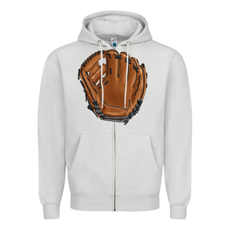 Baseball Glove Zipper Hoodie by BarkalooDesign | Teevron