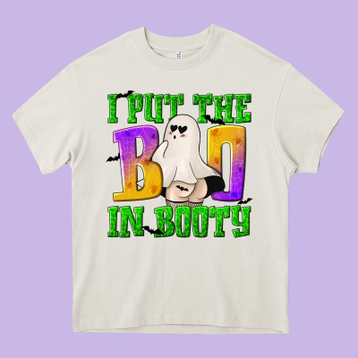 I Put The Boo Heavy Core Tee Designed By Texasbilliewilder
