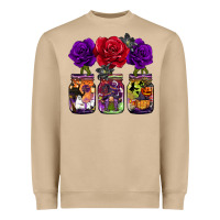 Halloween Jars Rose Heavyweight Sweatshirt | Teevron