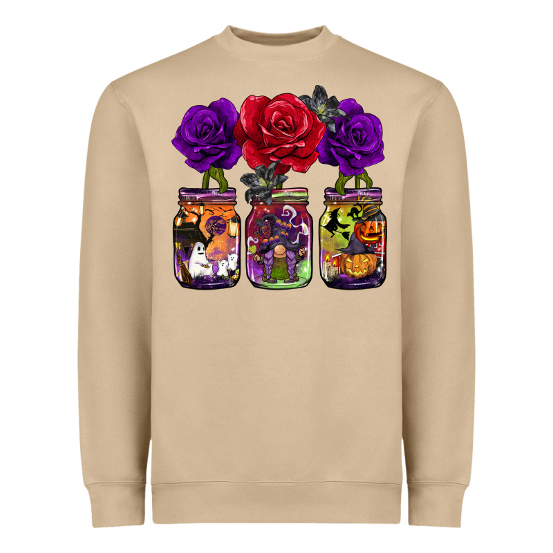 Halloween Jars Rose Heavyweight Sweatshirt by BarkalooDesign | Teevron