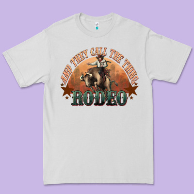 And They Call The Thing Rodeo Bull Bullfighter Premium Tee Designed By Howdyjamesfarm