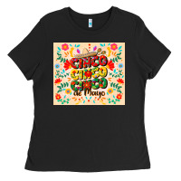 Black cinco cinco cinco de mayo Ladies Tee - CowGirlArtShop