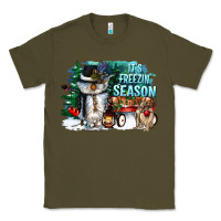 Army Green its freezin season Classic Tee - CowGirlArtShop