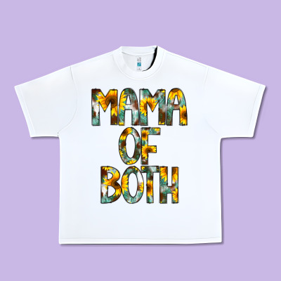 Mama Of Both Urban Heavy Tee Designed By Cowcowdesign