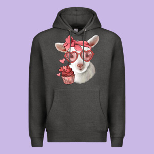Cute Baby Lamb Valentines Day Premium Hoodie Designed By Jasminsmagicworld