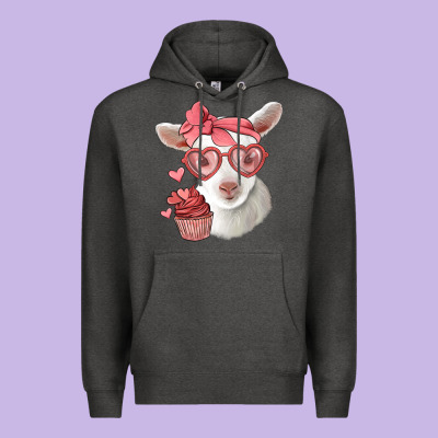 Cute Baby Lamb Valentines Day Premium Hoodie Designed By Jasminsmagicworld