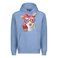 Colony Blue cute baby lamb valentines day Premium Hoodie - Jasminsmagicworld