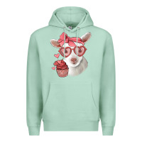 Seafoam cute baby lamb valentines day Premium Hoodie - Jasminsmagicworld